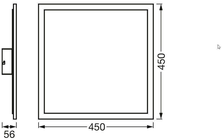 LED-Panel SMART+ Planon Plus Backlight 45x45cm, RGBTW, swSmart Panel mit Haupt- und Hintergrundbeleuchtung mit WIFI-Technologie
