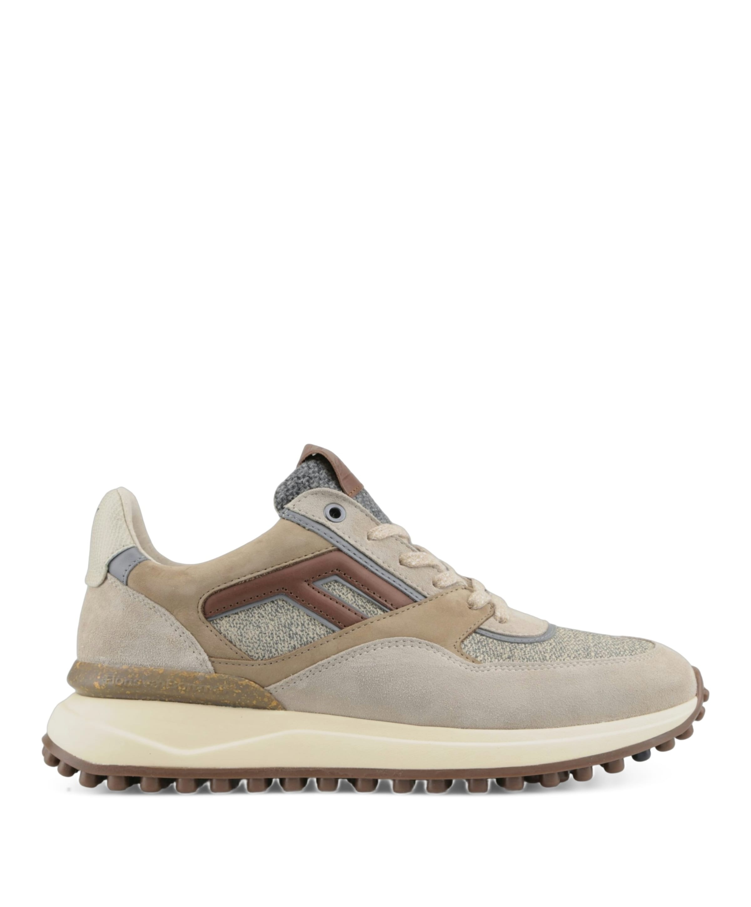 Floris van Bommel heren sneakers bruin