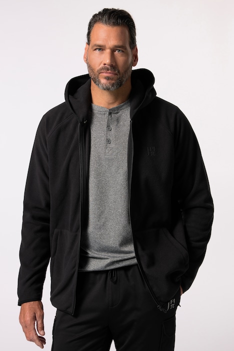 JAY-PI Fleece-Jacke, ultraleicht, Kapuze, bis 7 XL