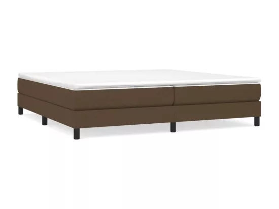 Sommier à lattes de lit Marron foncé 200x200 cm Tissu
