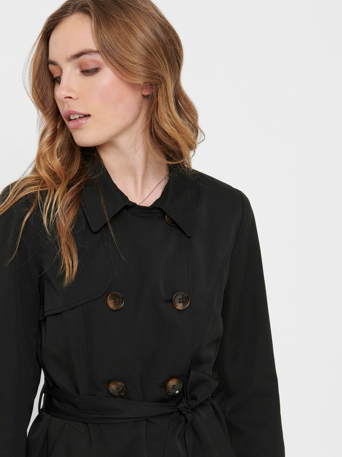 ONLVALERIE Trenchcoat Black