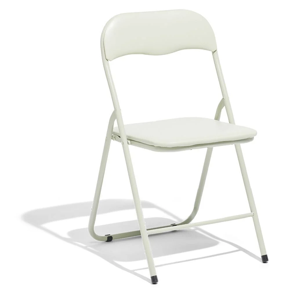 Chaise pliante Tracy métal vert de gris 44x45x79cm