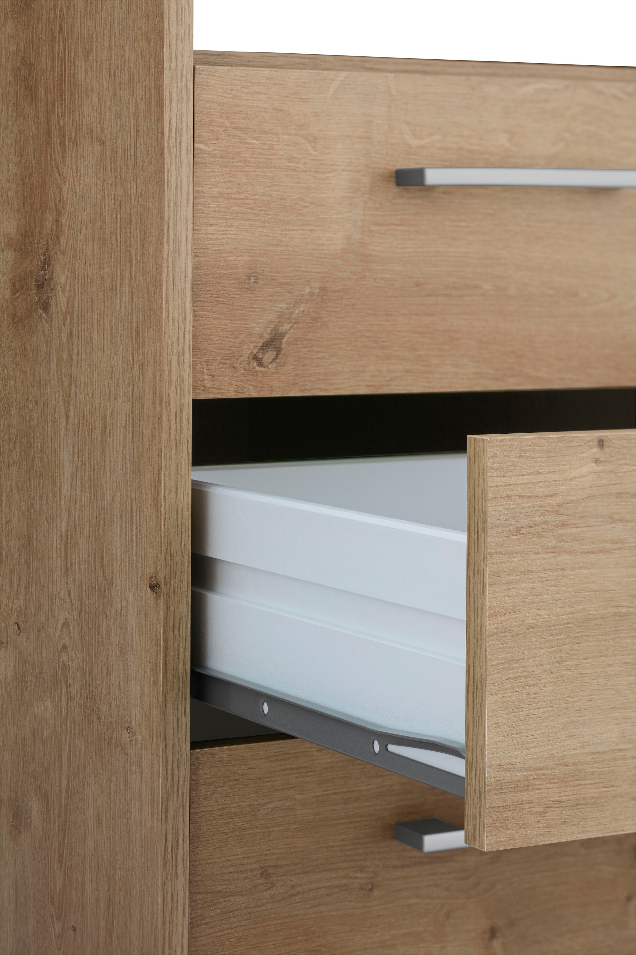 VOGL Möbelfabrik Schreibtisch »Timra« Tastaturauszug, Aufsatz & Towerfach, Breite 160 cm, Made in Germany