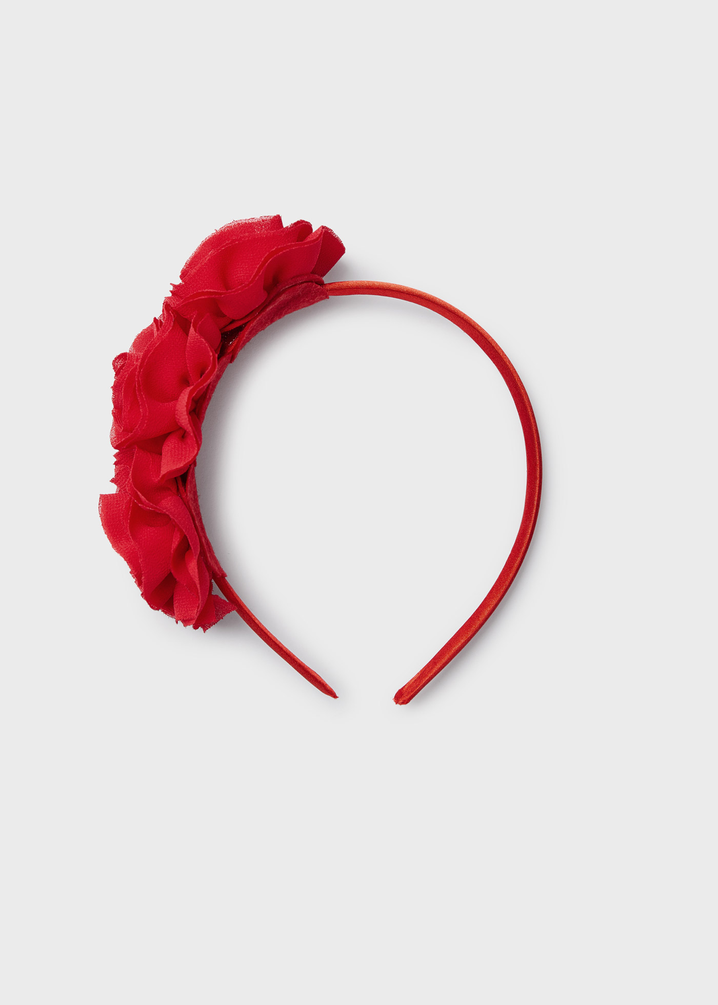 Tiara com aplique floral para meninas