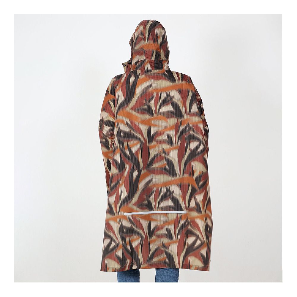 After Essentials RAIN IKAT - Poncho marron