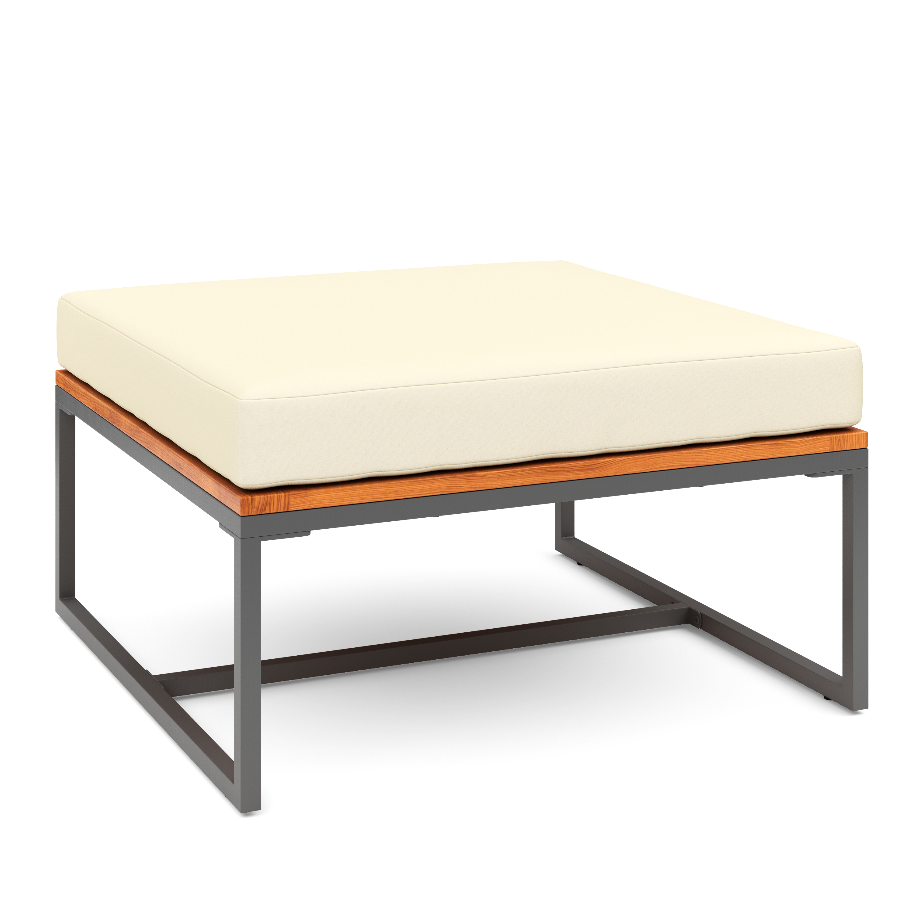 Lounge Holz MAVIS schwarz/natur/creme