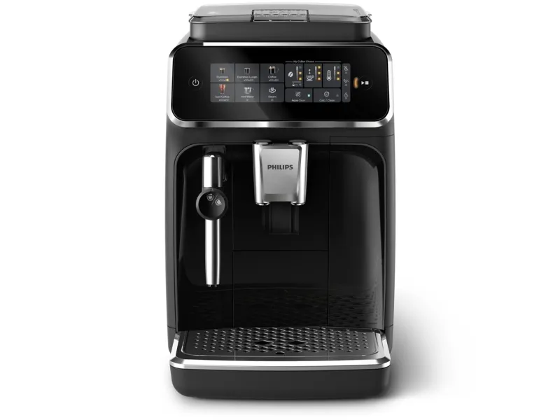 Philips 3300 series EP3321 - Automatisk kaffemaskine med mælkeskummer - 15 bar - sortlakeret