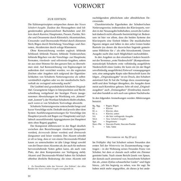 Bärenreiter Schubert Winterreise Mittel
