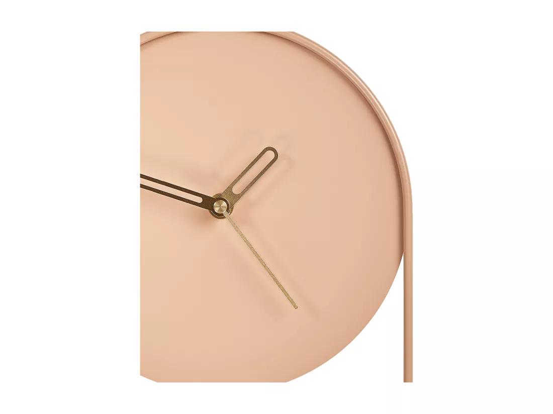Horloge murale SALVAN 20 cm Métal Rose pêche