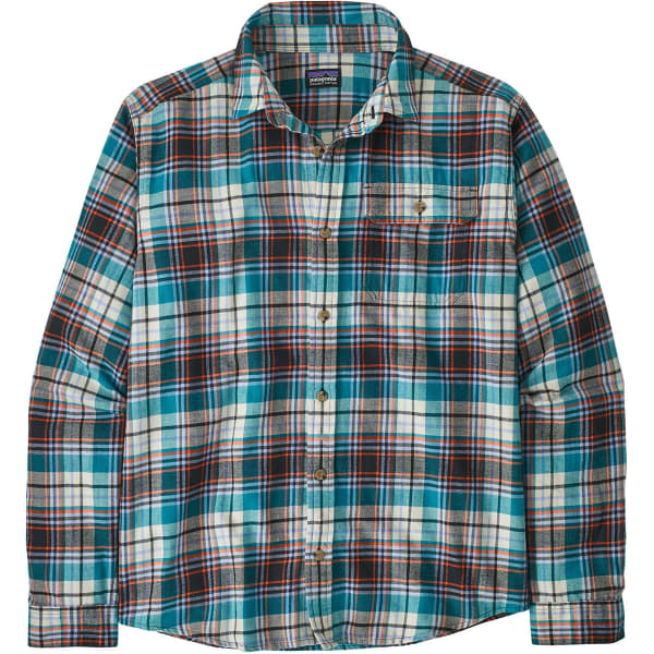 Chemise PATAGONIA M'S L/S LW FJORD FLANNEL SHIRT LAVAS/BELAY BLUE