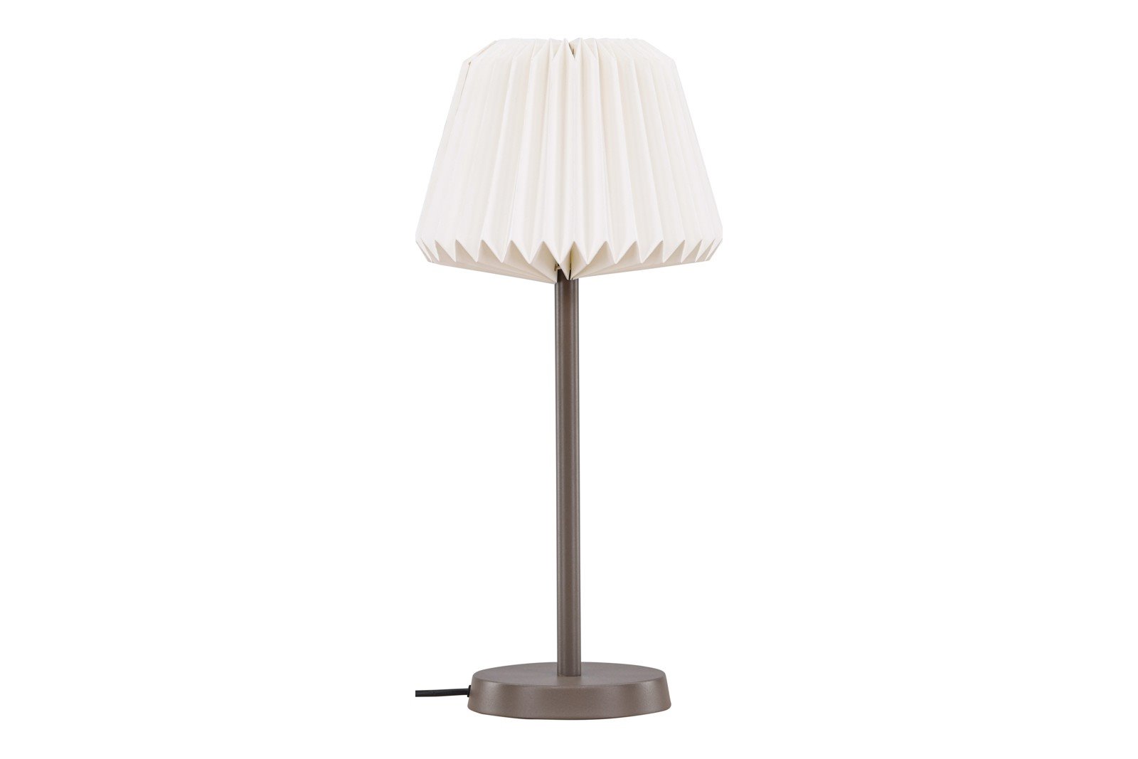 Tandådalen bordlampe Mocca farget fot, hvit skjerm
