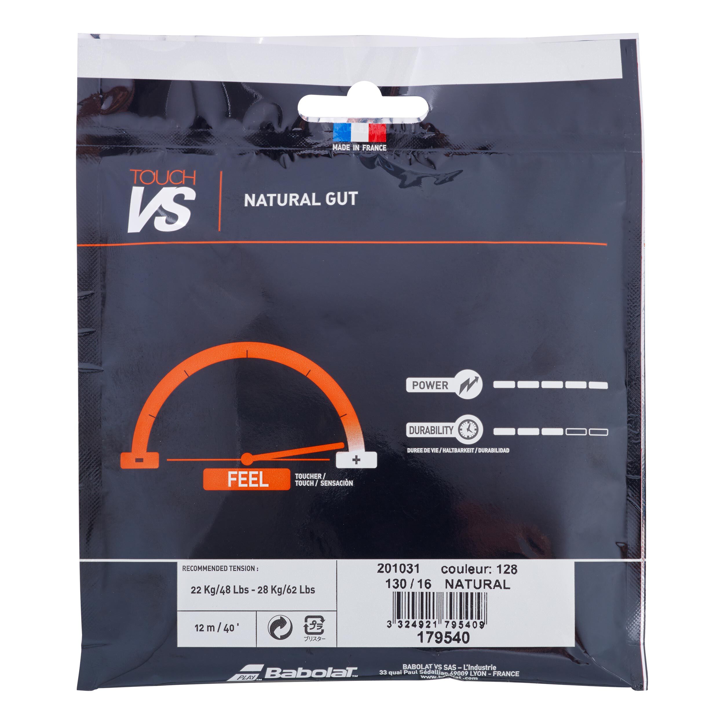 Babolat Touch VS Cordage En Garniture 12m - Écru