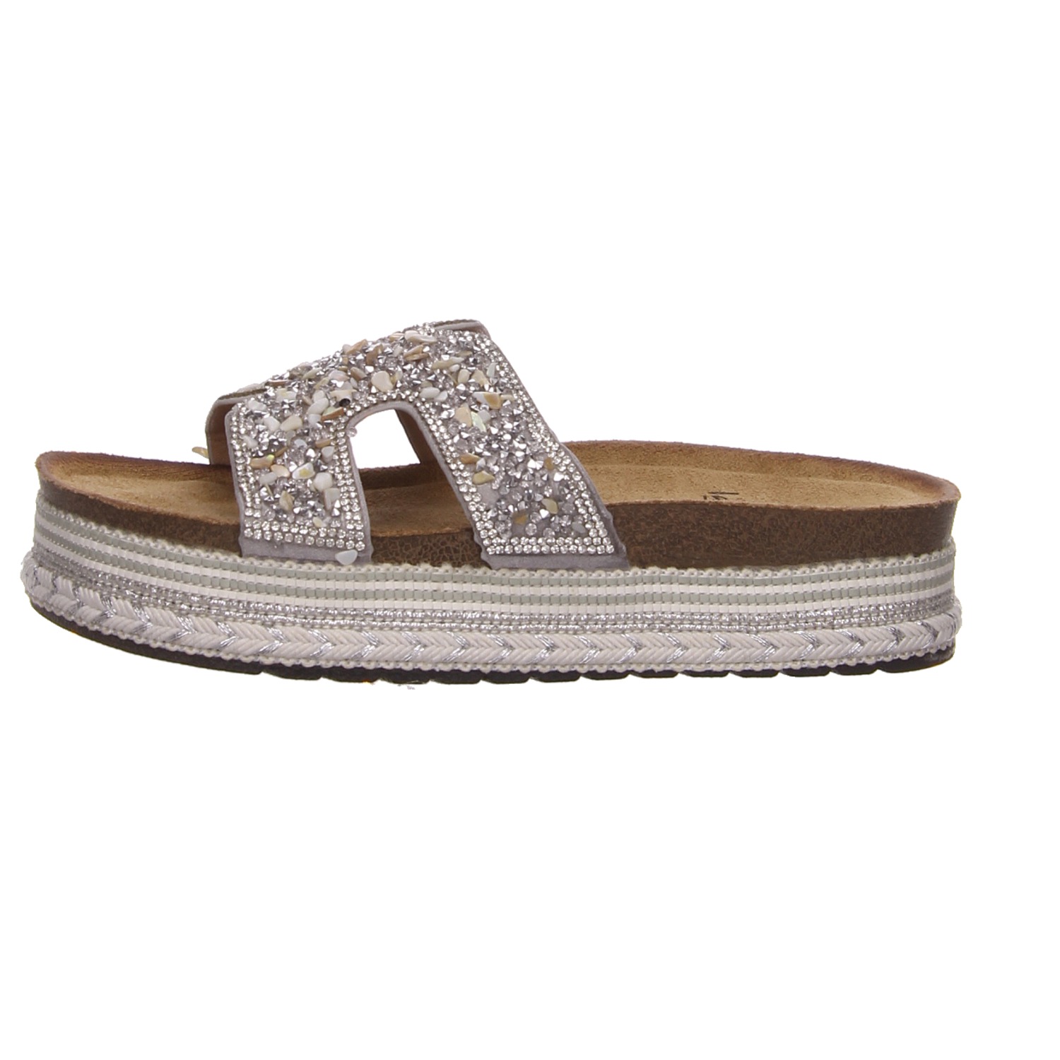 La Strada Pantolette silber gold/silber/bronce