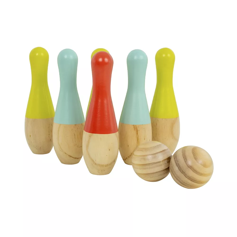 TP TOYS Holz Kegelset Outdoor