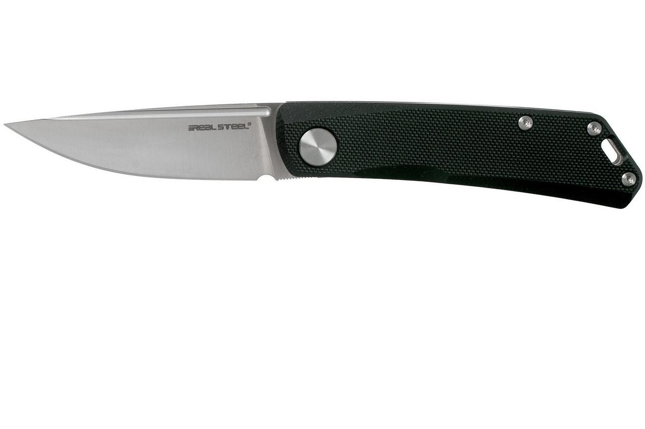 Real Steel Luna Lite 7031 Black G10 zakmes, Poltergeist design