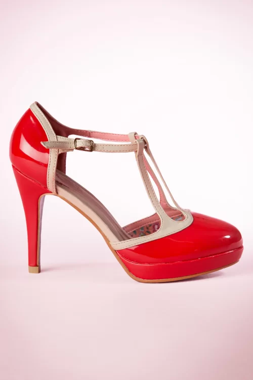 Banned Retro Betty Pumps in rood