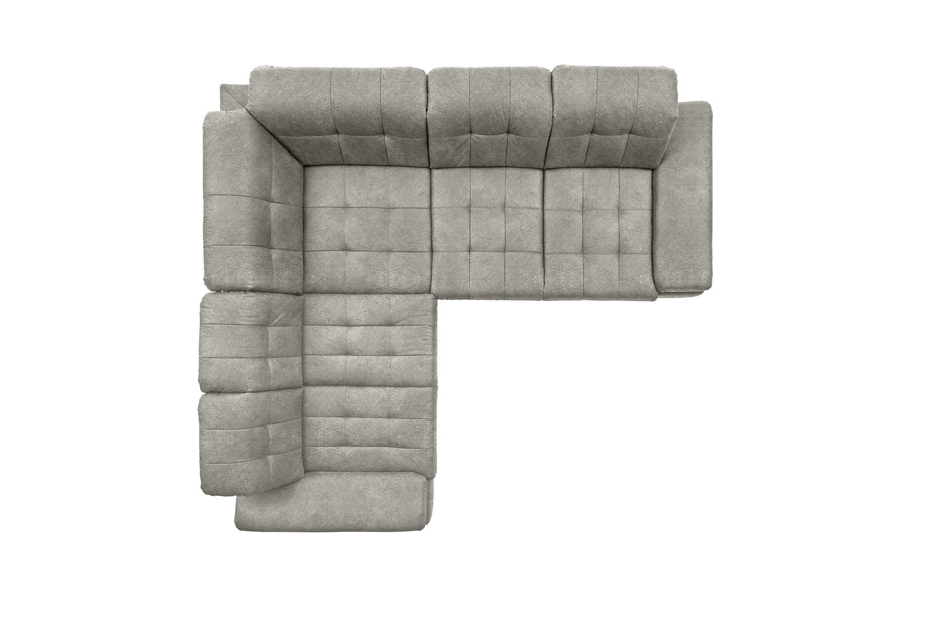 polsterpower Ecksofa - Saddle alu - Basismodell - links