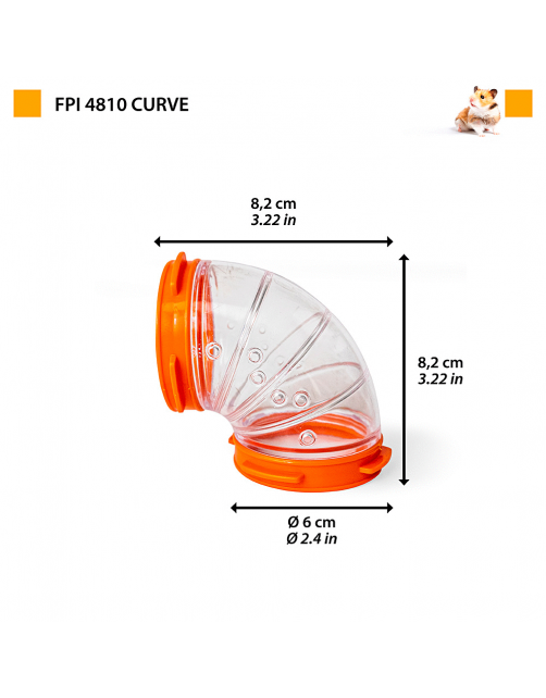 Ferplast Bocht 90 Graden Fpi 4810 - Dierenverblijf - 6 cm Assorti