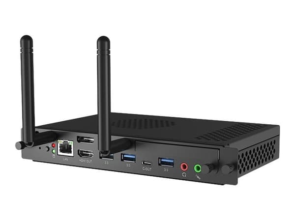 Avocor AVC-OPSI7-G12 - Sporet digital medieavspiller - 16 GB RAM - Intel Core i7 - SSD - 256 GB - Windows 11 Pro - 4K UHD (2160p) - 60 fps - svart