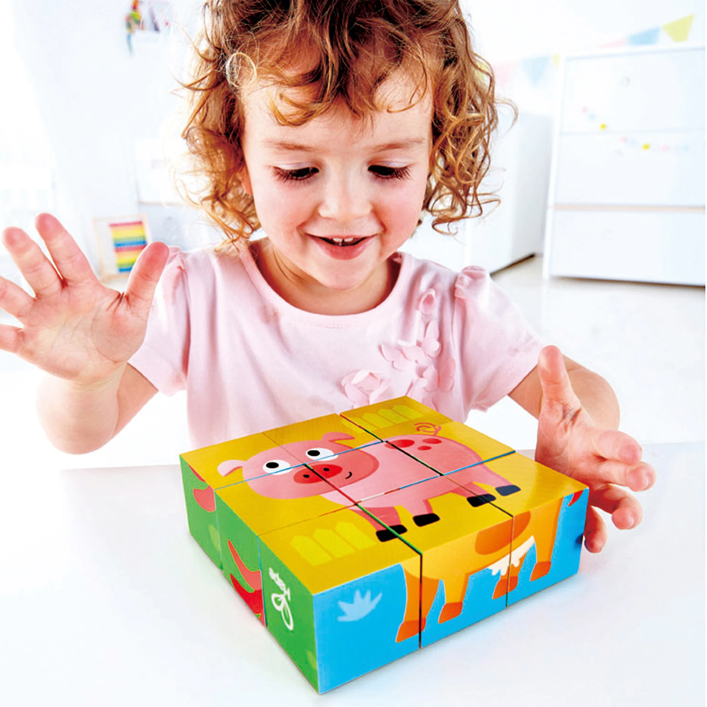 Hape Würfelpuzzle Bauernhof