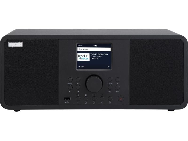 Imperial DAB  Radio Dabman i205 Schwarz Hybrid-Stereo-Radio für Internet-, DAB , UKW-Radioempfang, mit umfangreichem Streamingportal, Bluetooth 5.0, UPnP und vielen benutzerfreundlichen Features