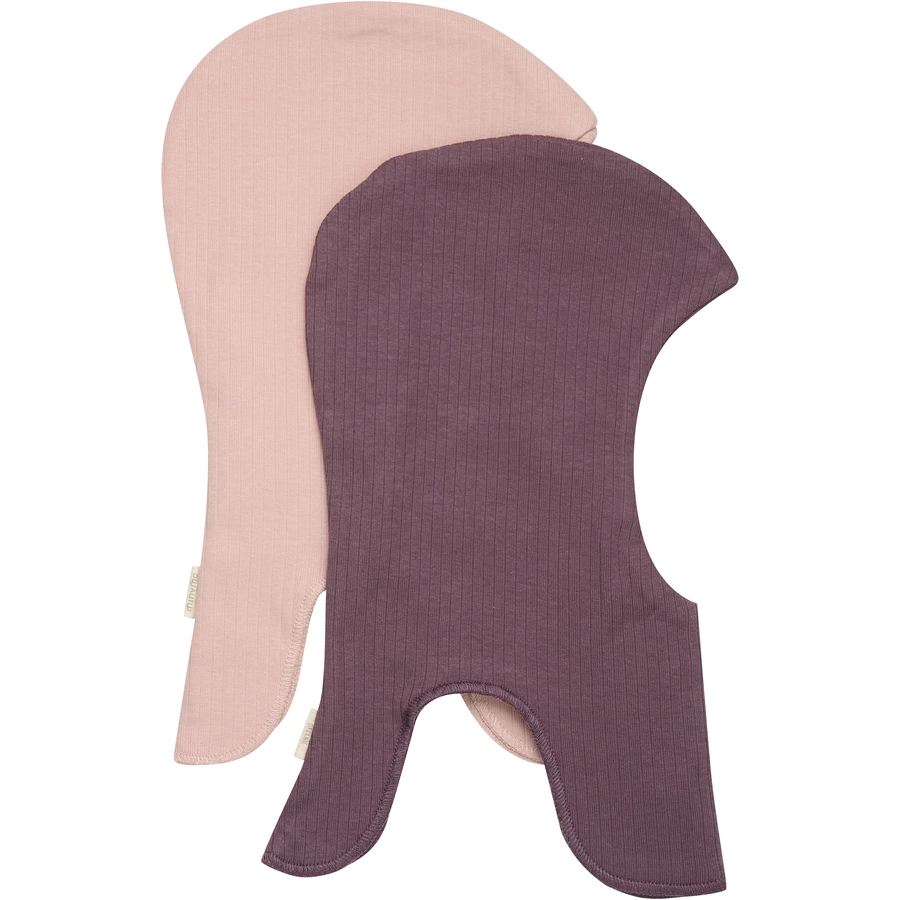 Minymo Balaclava 2er Pack Old Misty Rose
