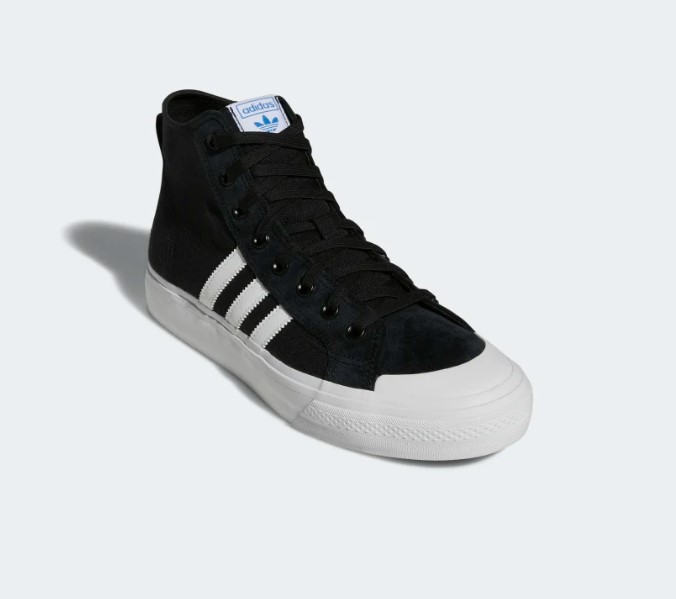 Adidas Skateboarding Nizza Hi ADV Core Blk Cloud WhtBliss Blue 5 US