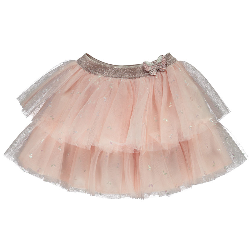 Jupe volantée en tulle imprimé papillons pour bébé fille