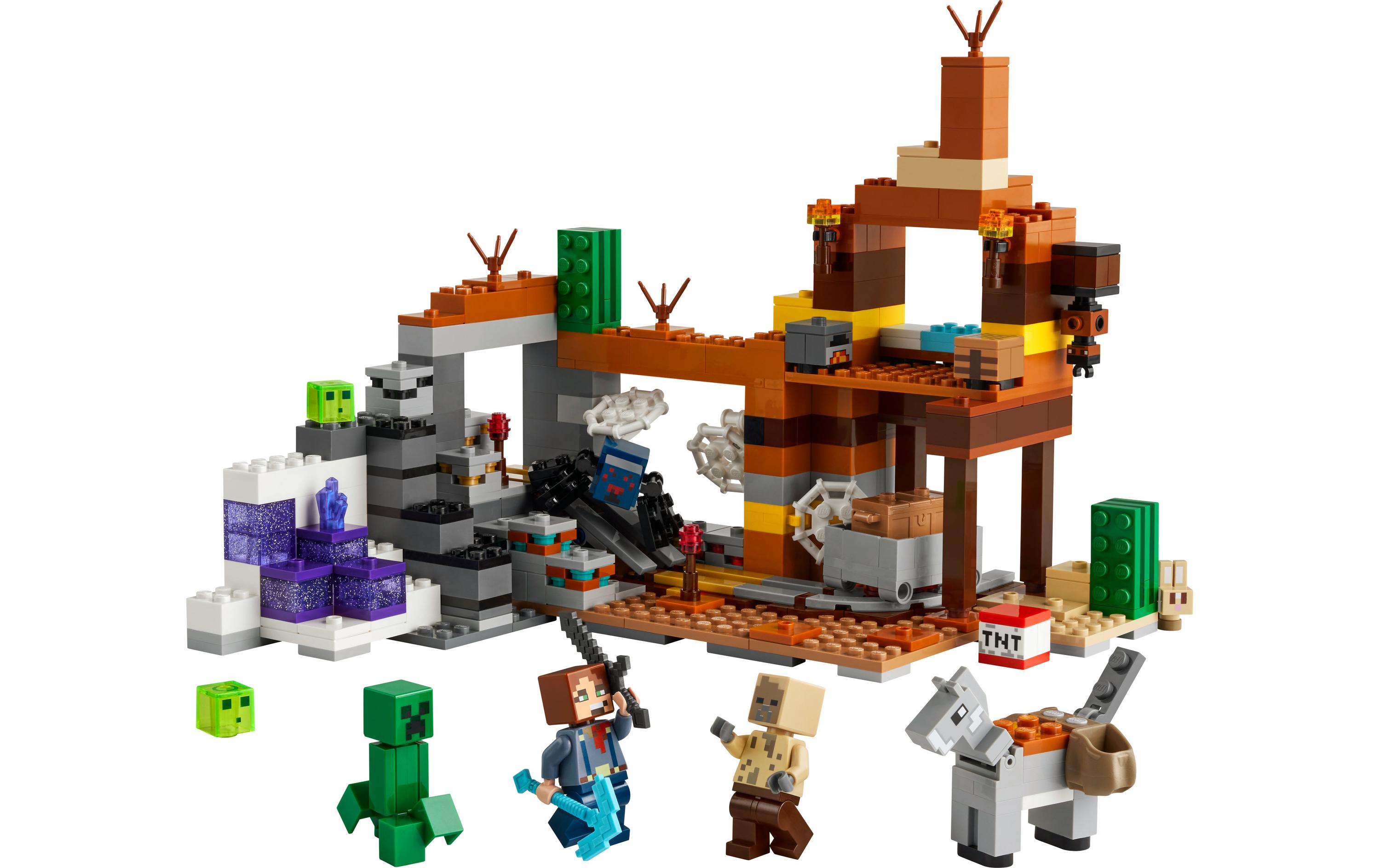 Minecraft Die Mine in den Badlands 21263Vielseitiges Bau- und Spielset zum Videospiel
