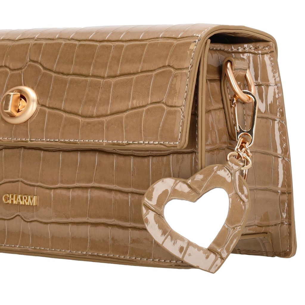 Charm London Knightsbridge Schoudertas Overslag Taupe