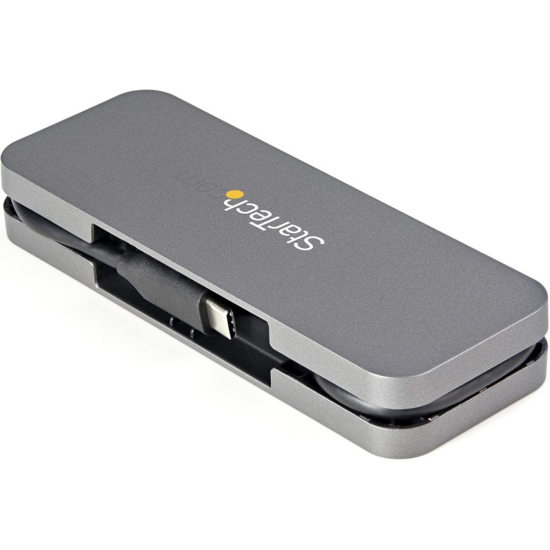 StarTech.com Hub USB-C 4 Ports - 4x USB-A - Hub USB 3.0 Type-C 5Gbps (USB 3.2 Gen 1) - Alimenté par Bus - Adaptateur Hub USB-C vers USB-A Portable - Câble 28.5cm/Rangement Intégré