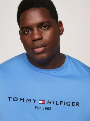 Camiseta de malha slim fit com logo Plus