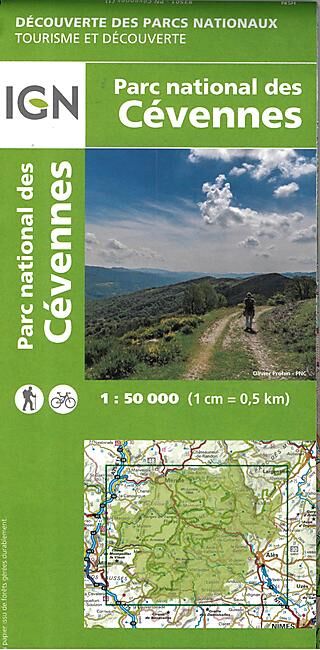 IGN - PN DES CEVENNES ECHELLE 1 50 000