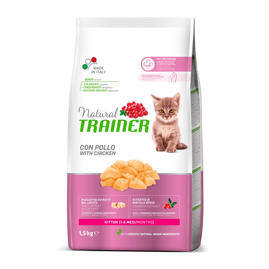 Ração Natural Trainer para Gatinhos com Frango