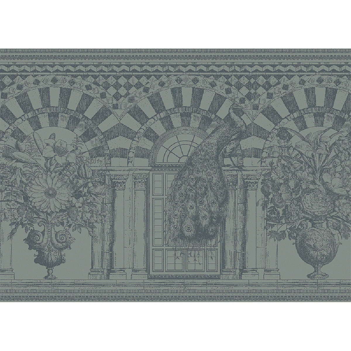 Set antitache déperlant pur coton gris 54X39 Garnier Thiebaut