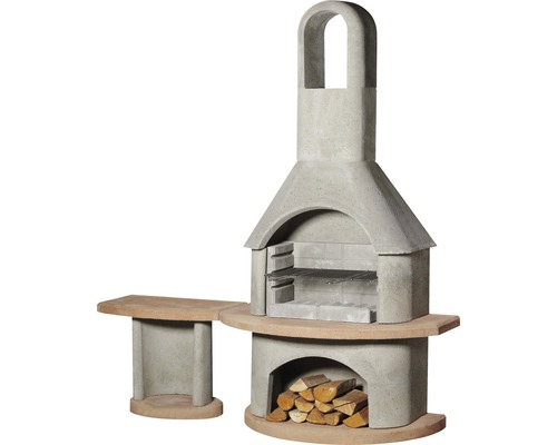 Buschbeck barbecuehaard Carmen 65 x 180 x 203 cm met tafel
