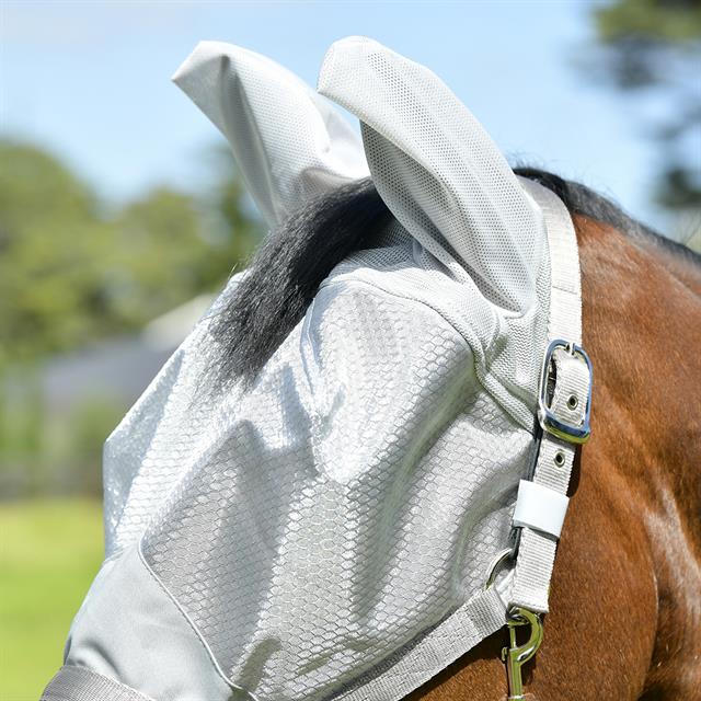 Vliegenmasker WeatherBeeta ComFiTec Hexi Dual Shield Zilver