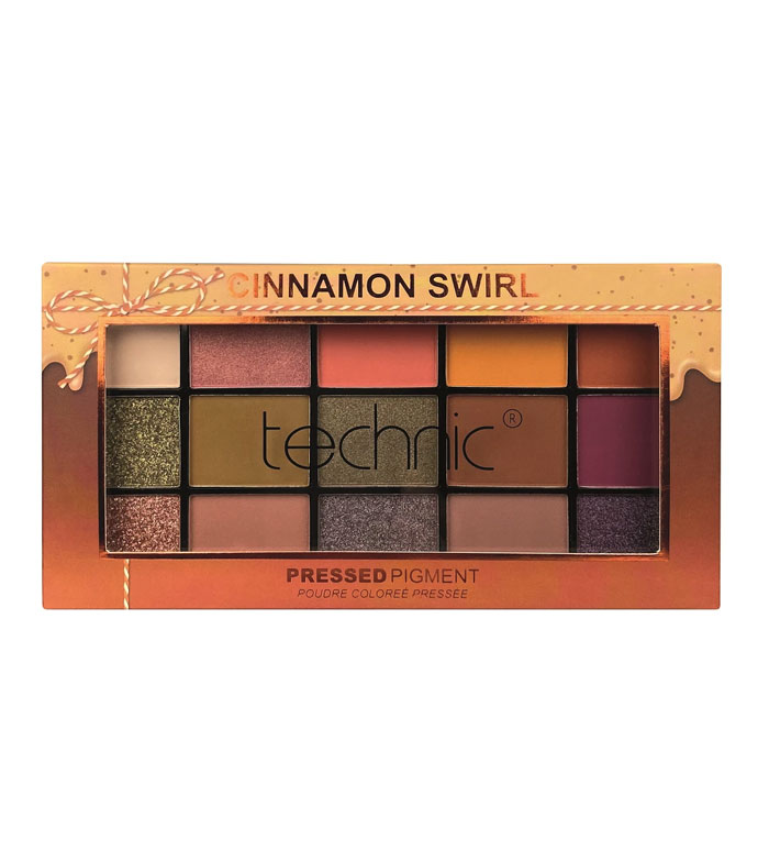 Technic Cosmetics - Paleta de sombras de olhos Pressed Pigment - Cinnamon Swirl
