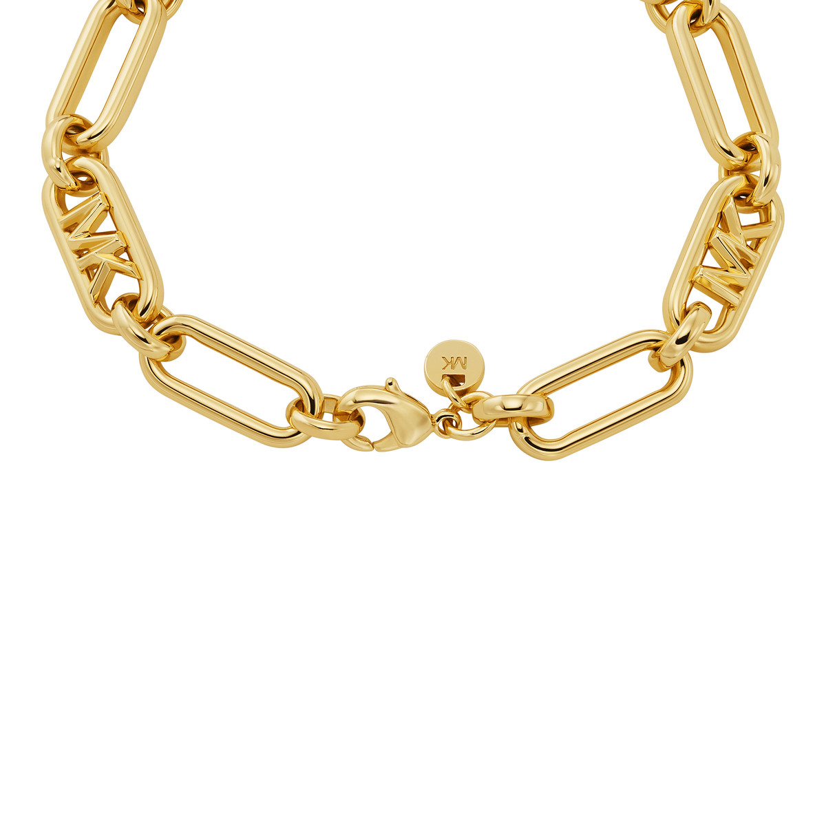Bracelet MICHAEL KORS laiton doré maille fantaisie 18 cm