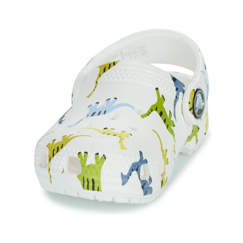 Crocs - Classic Character Print Clog T - Blanc / Dinosaure