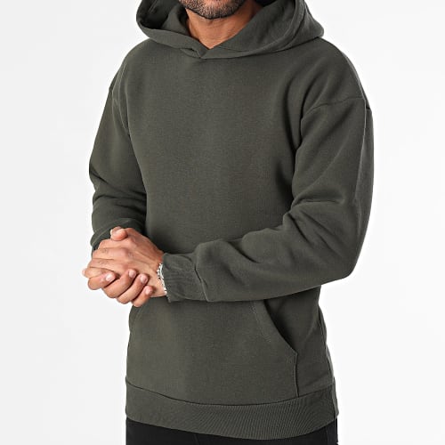 Sweat Capuche Vert Kaki Foncé