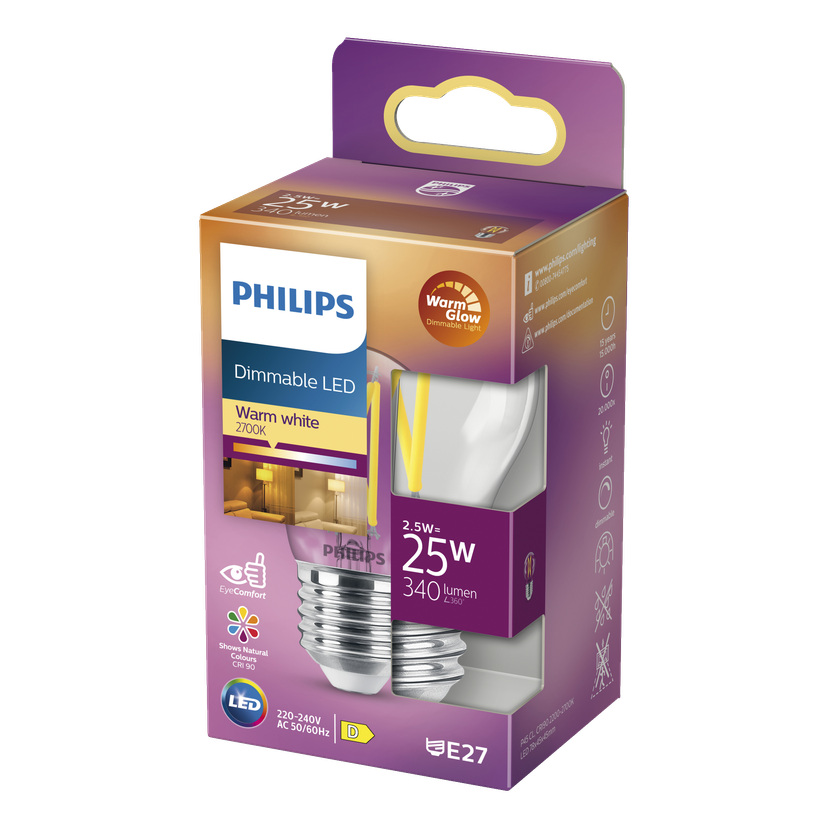Dimbar illumpære LED E27 2,5 W 340 lm