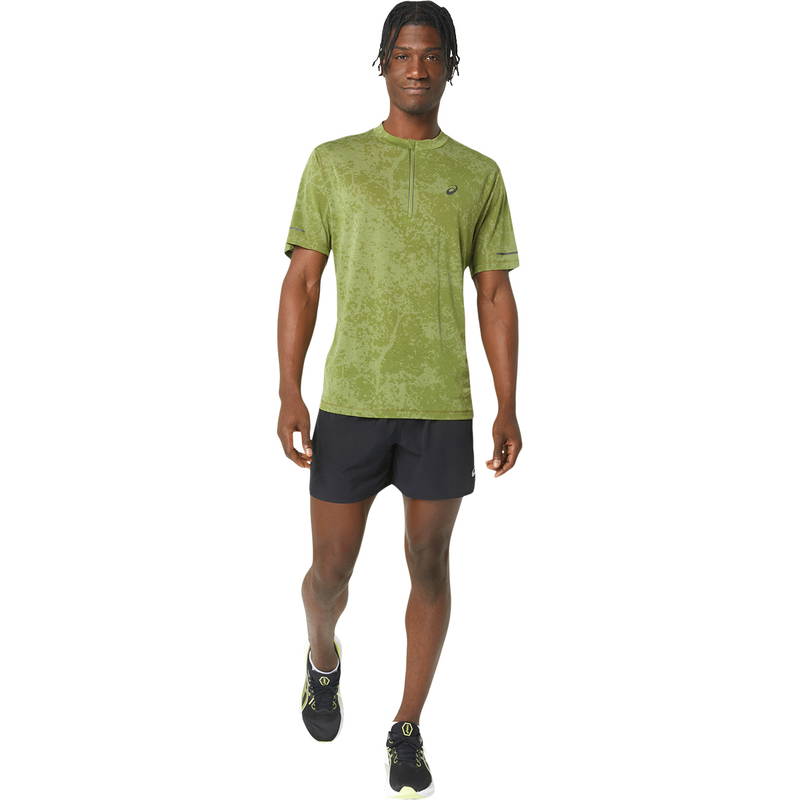 Asics Metarun Pattern 1/2 Zip Løbe T-shirt Herre