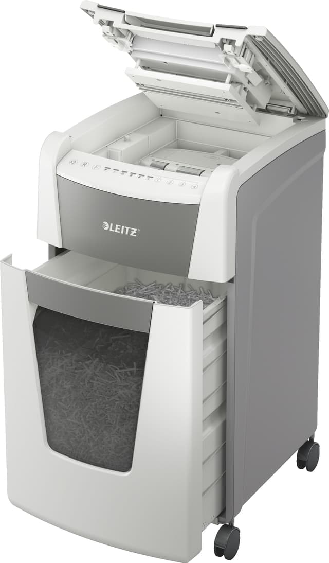 Leitz IQ AutoFeed Office 300 P4 tværskåret makulator