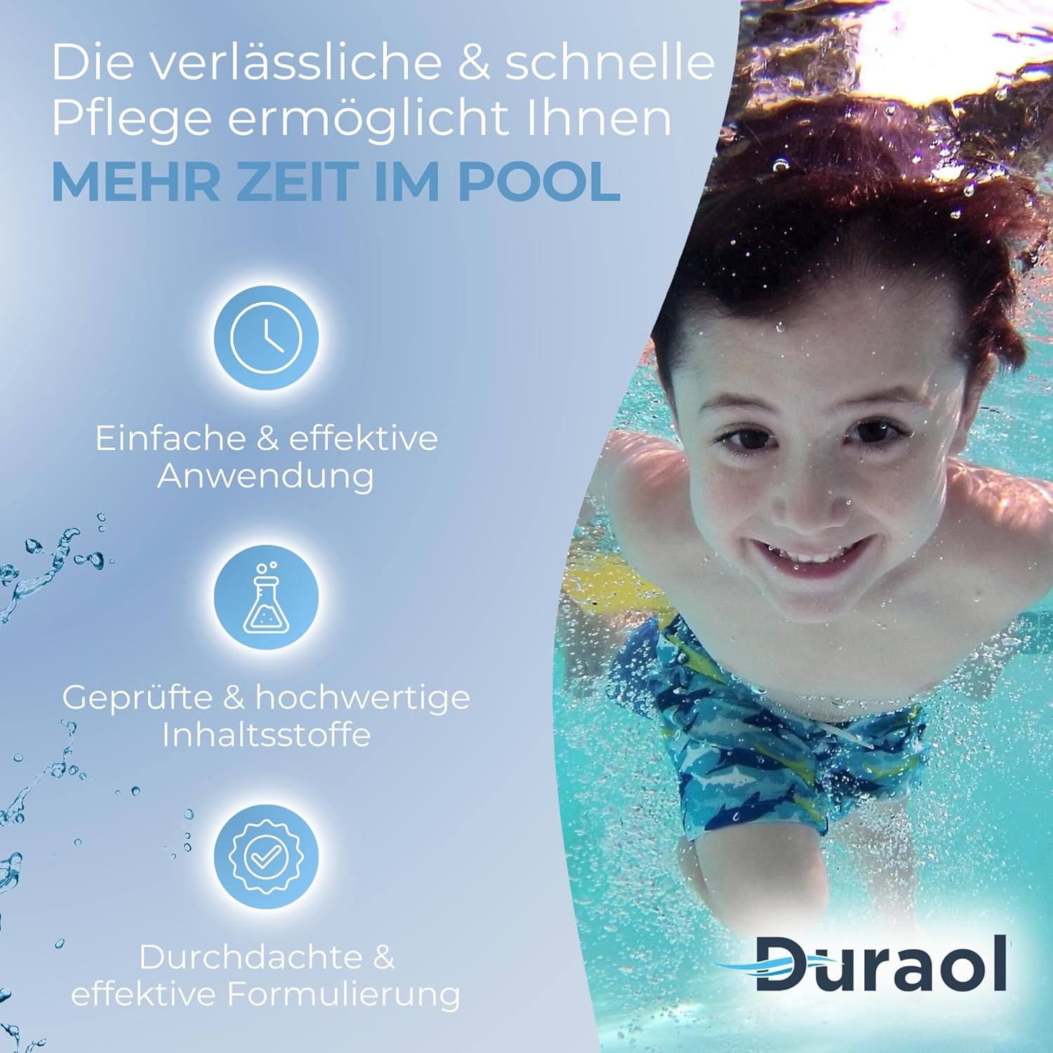 Duraol Poolabdeckung rechteckig I 8,00 x 4,00 m I Hochwertige Poolplane rechteckig mit Materialstärke 300g/m² I Robuste Schwimmbad Abdeckung mit Randverstärkung I Beidseitig beschichtet & wasserdicht