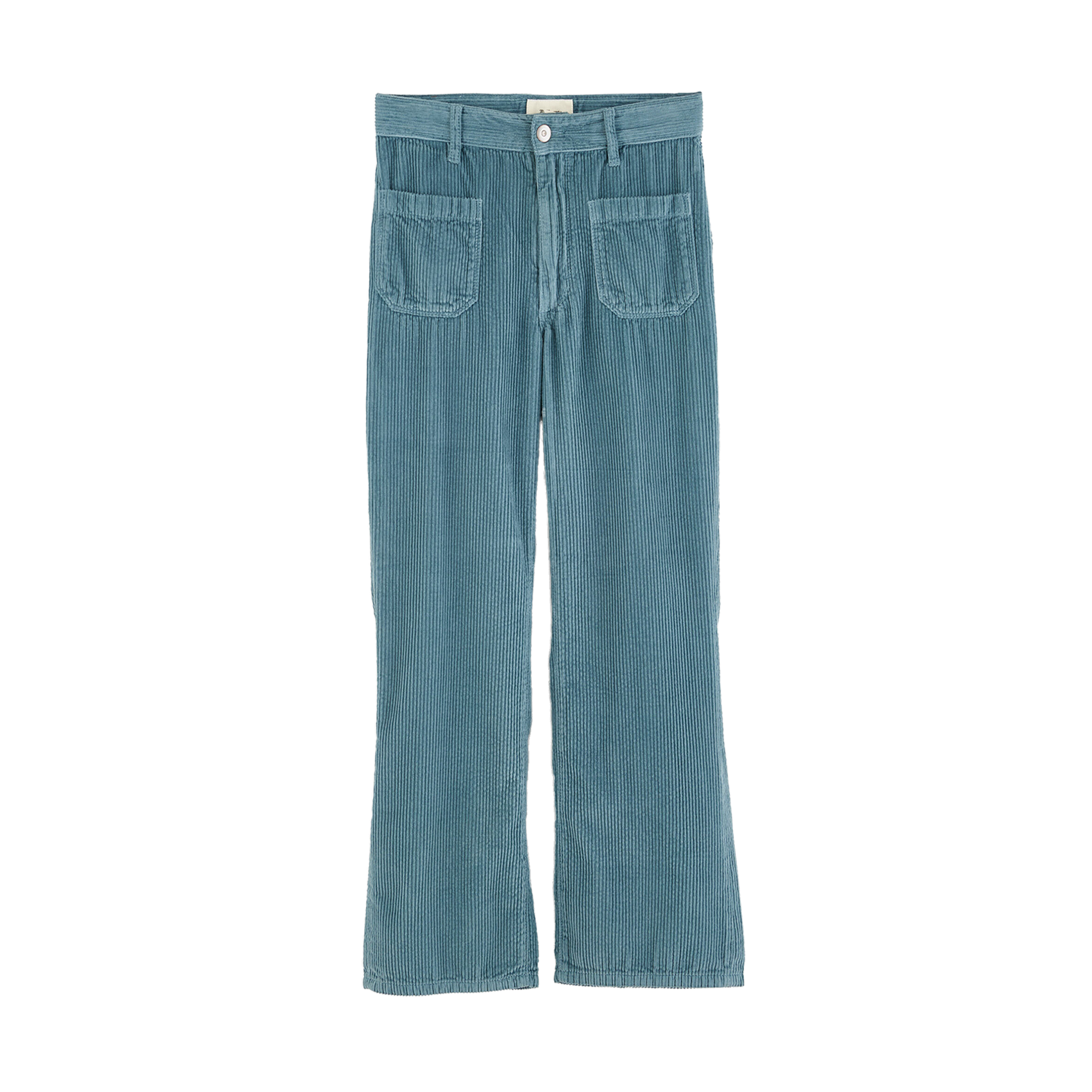 PEPY - Pantalon droit en coton | Bleu