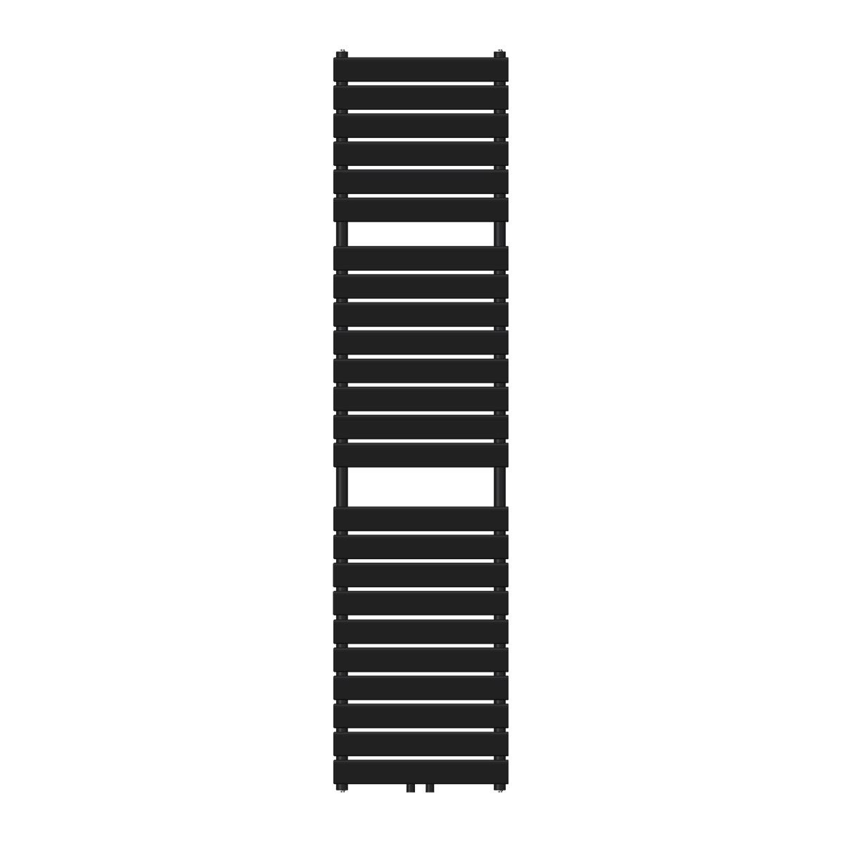 LuxeBath Badkamerradiator Stoom 500x1800 mm Mat Zwart, 50 mm Middenaansluiting, Enkellaags, Plat, Verticaal, Designradiator Handdoekverwarmer Handdoekdroger Handdoekradiator Paneelradiator Verwarming