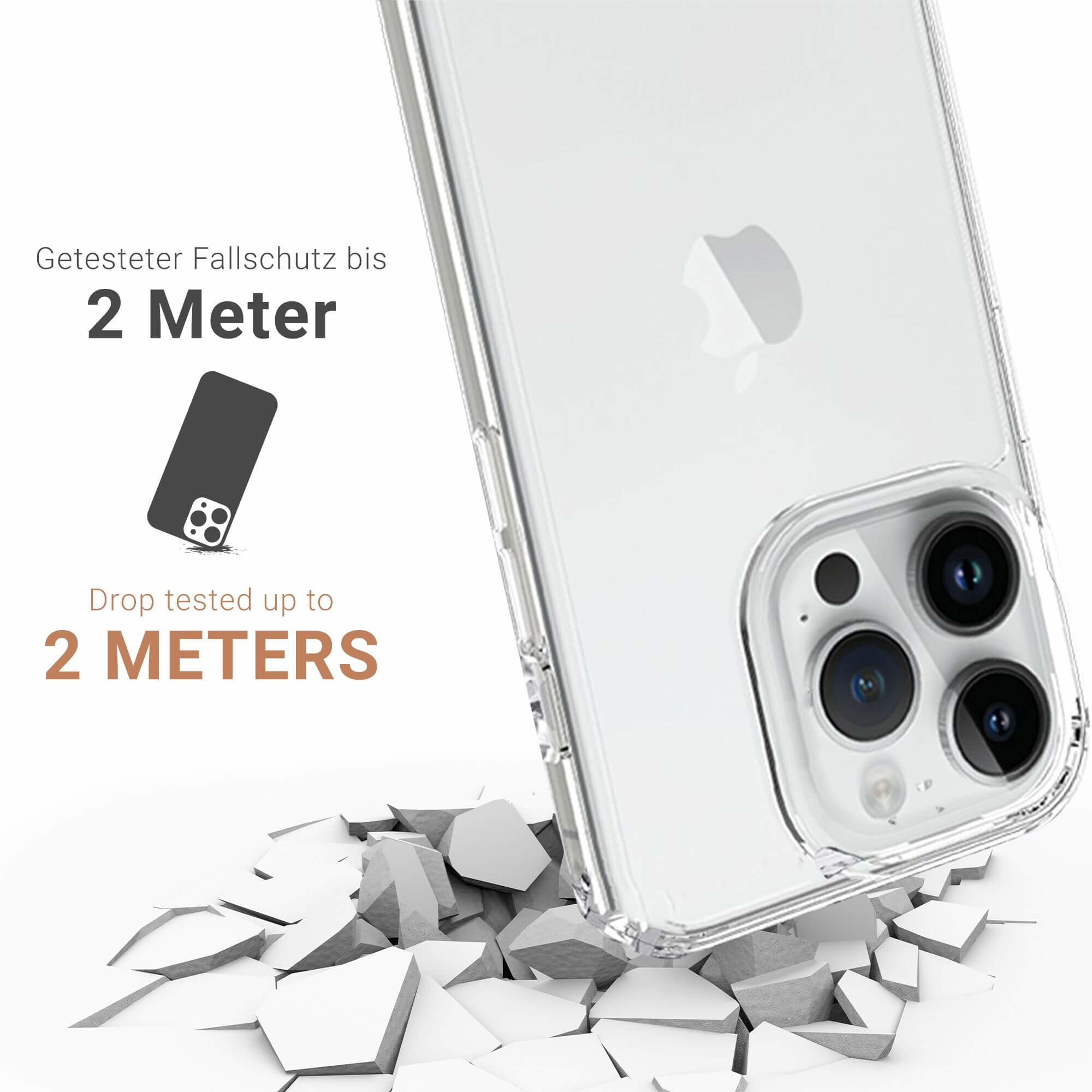 iPhone 15 Pro MagSafe Hybrid Hülle TPU Bumper   Acryl Rückseite Pankow (11034) - Transparent