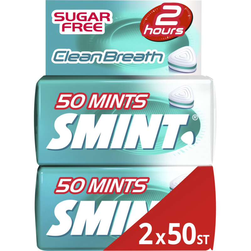Smint Clean breath intense mint 2-pack