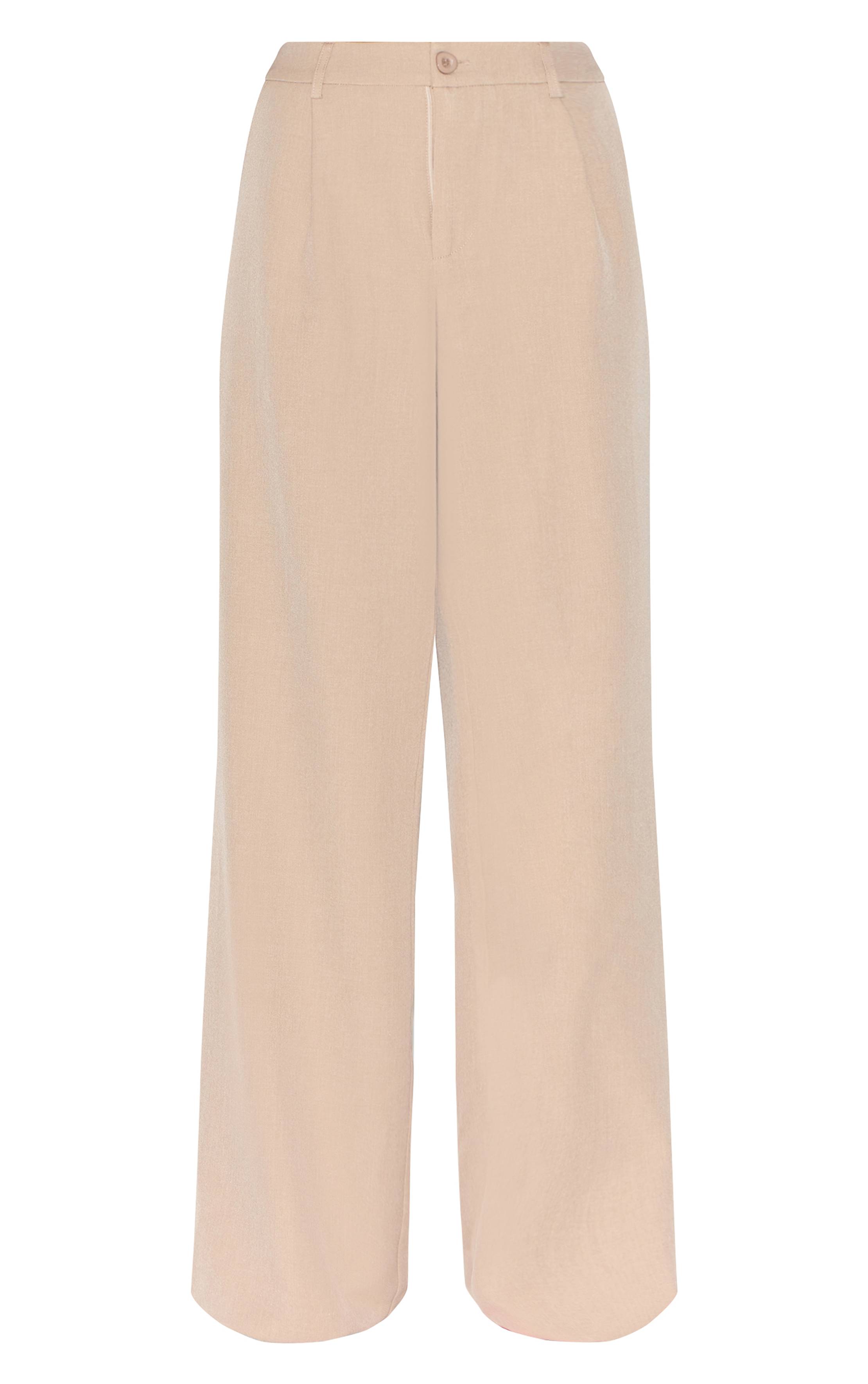 Gris Argile Pantalon Droit Ajusté Co-ord